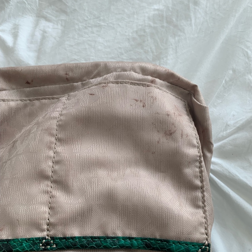 Michael Kors Emerald Snakeskin Clutch - Picture 12 of 14